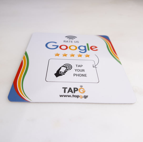 TapG Google Review Plate Sticker