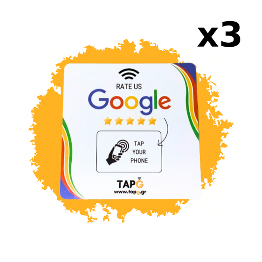 TapG Review Sticker Plate x3